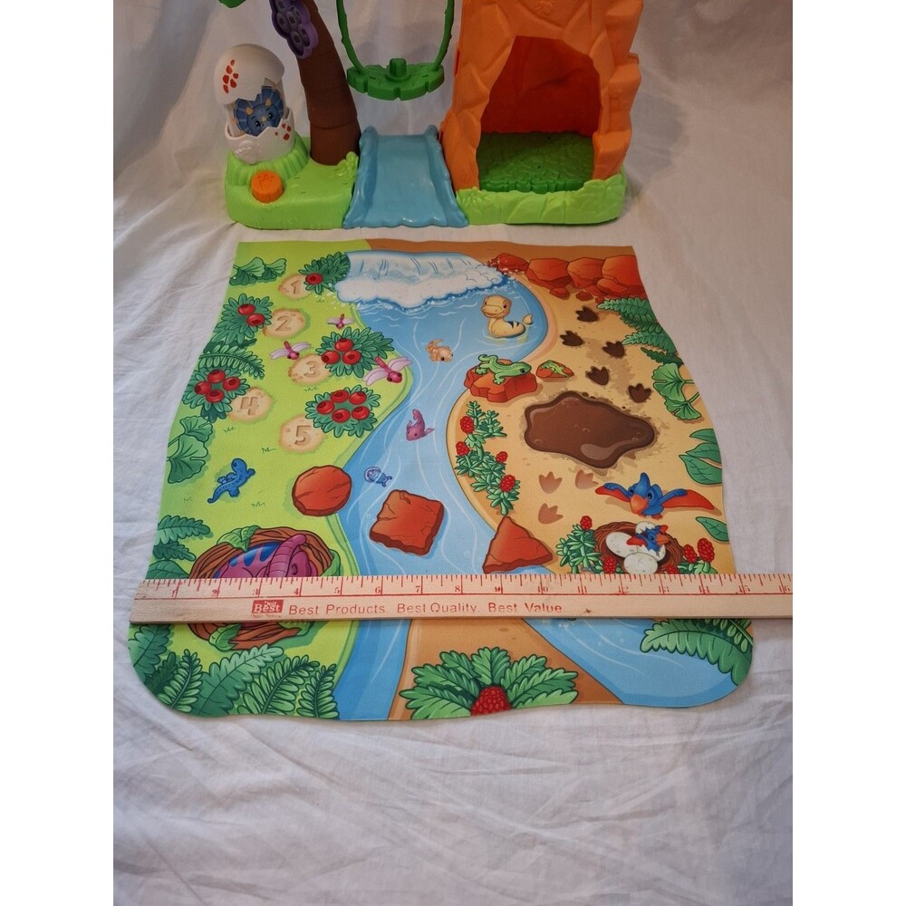 Fisher-Price Little People Dinosaur Village Play Set with Mat 2 Dinosaurs - Picture 10 of 14